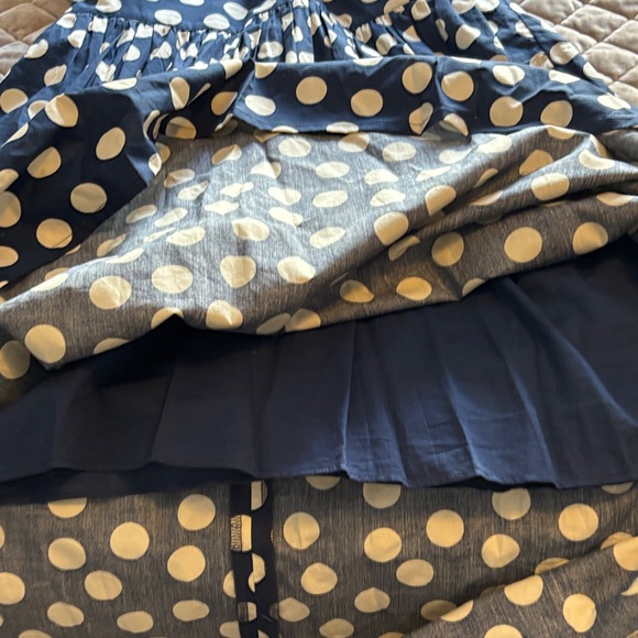 J. Crew Navy and White Polka Dot Dress - Picture 5 of 9